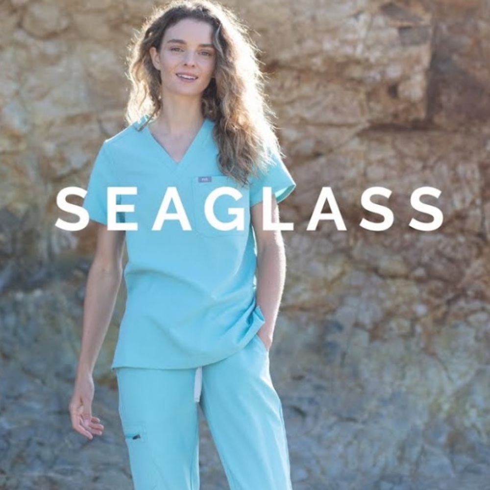 Figs SeaGlass Green Scrubs
